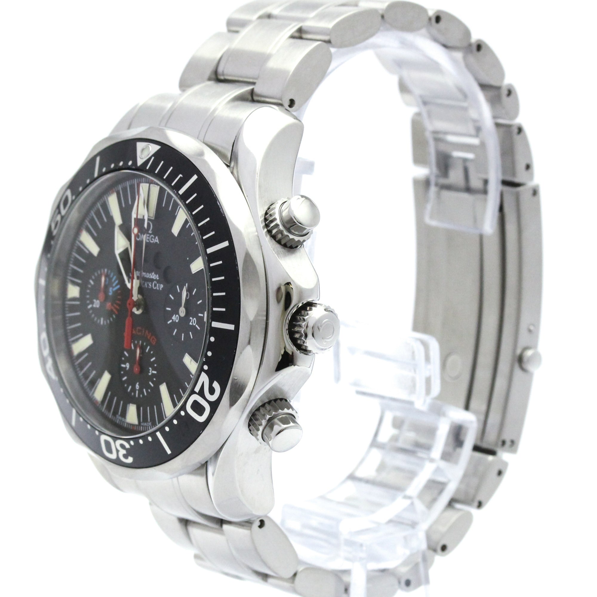 Omega Seamaster America's Cup Diver 300M Co-Axial Chronometer Automatic Stainless Steel And Ceramic Watch (Pre-Owned)