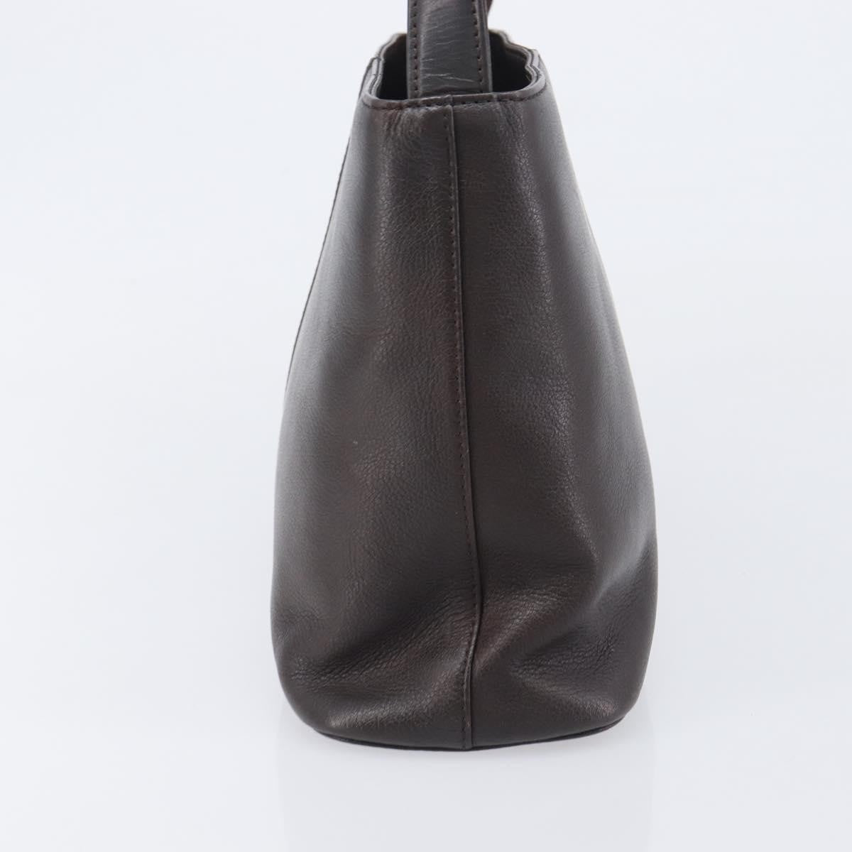 Burberry Shoulder Bag Leather Brown Leather Shoulder Bag Bag (Pre-Owned)