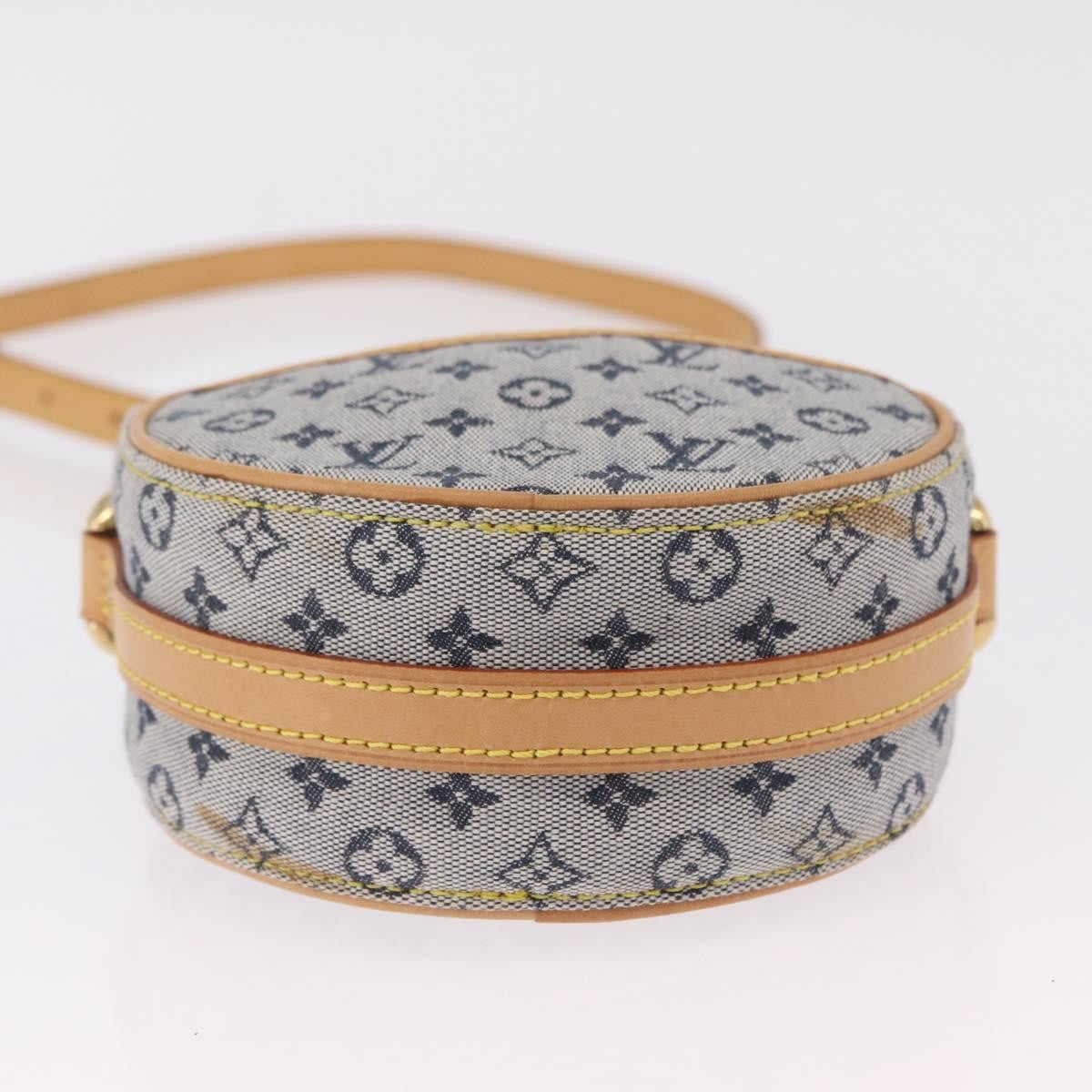 Louis Vuitton Jeanne Mini Lin Blue Canvas Crossbody Bag Bag (Pre-Owned)