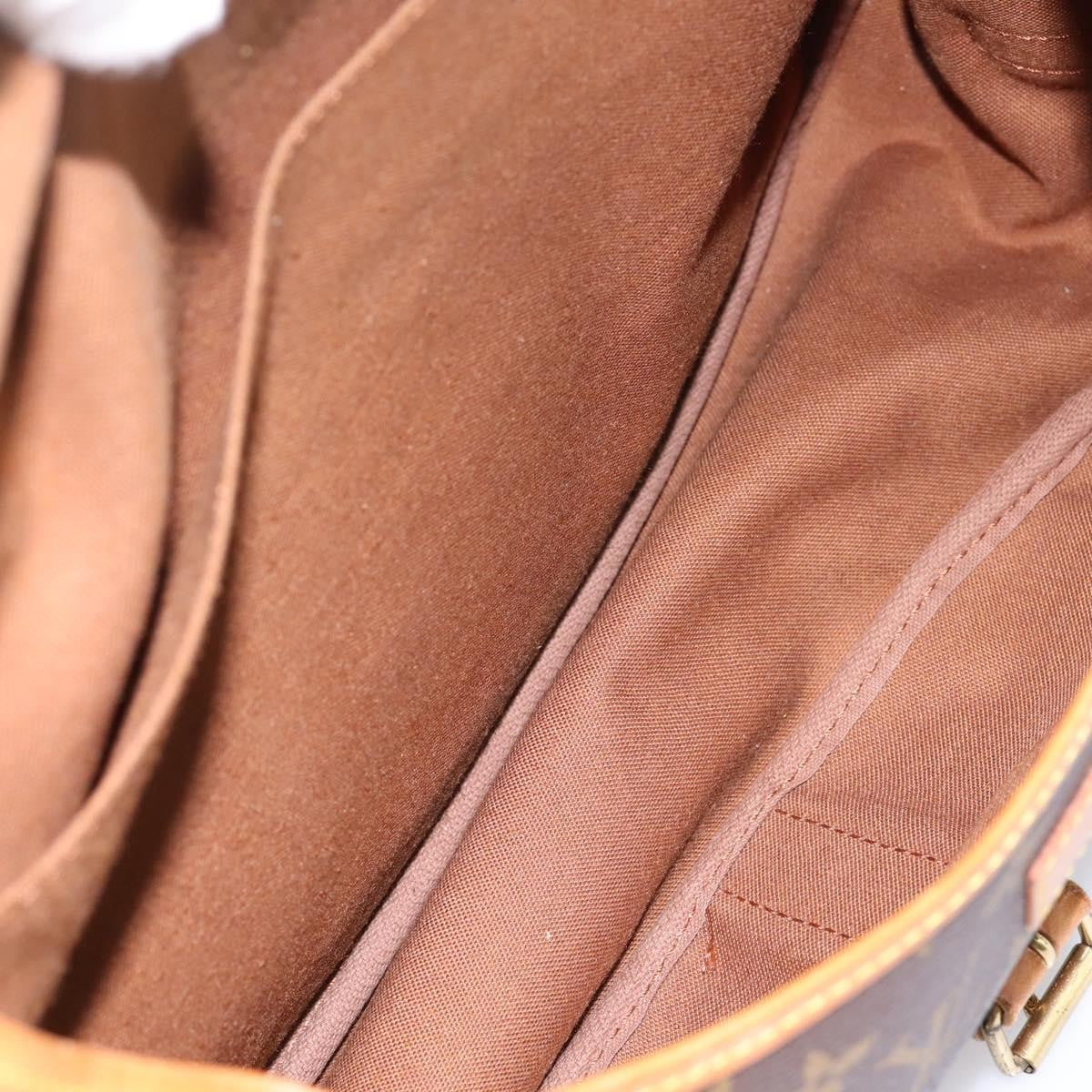 Louis Vuitton Saumur Monogram Brown Canvas Shoulder Bag Bag (Pre-Owned)