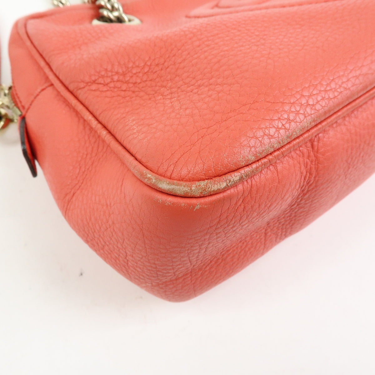 Gucci Soho Chain Zip Leather Pink Leather Shoulder Bag Bag (Pre-Owned)