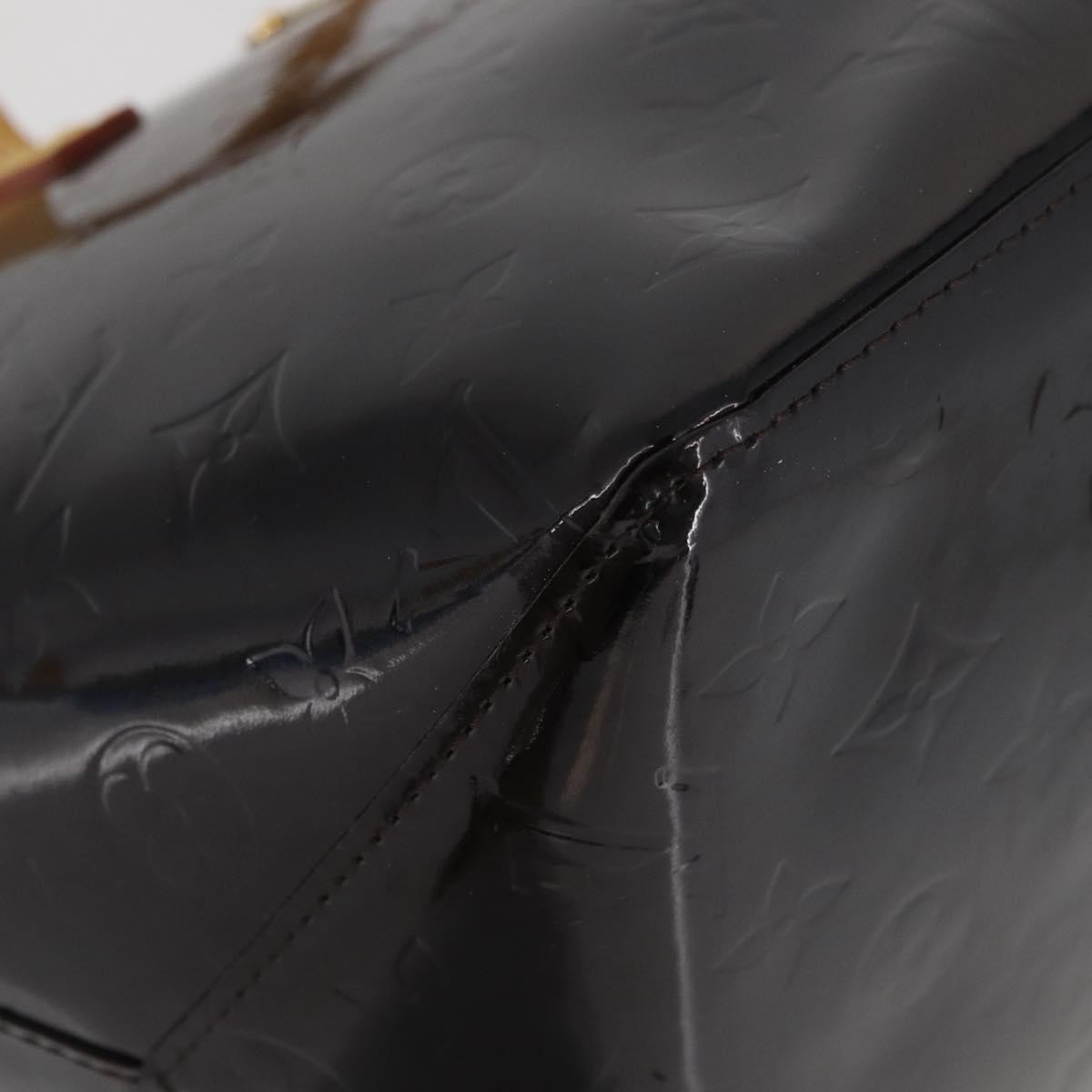 Louis Vuitton Bellevue Monogram Vernis Black Patent_Leather Tote Bag Bag (Pre-Owned)