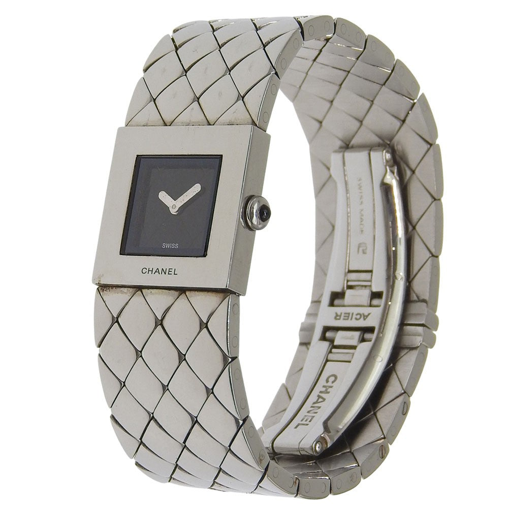 Chanel Matelasse Quartz Stainless Steel Watch (Pre-Owned)