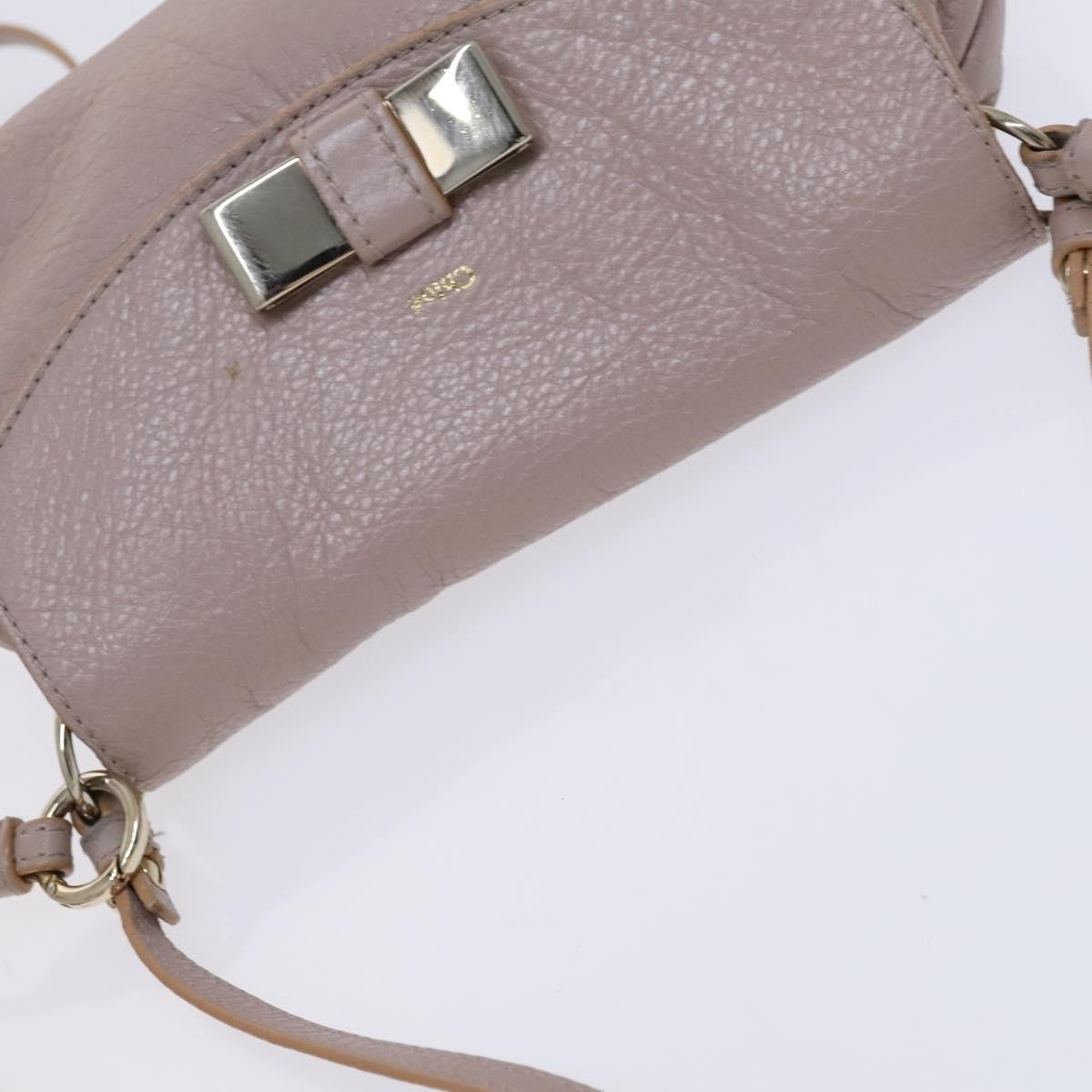 Chloe Lily Leather Purple Leather Shoulder Bag Bag (Pre-Owned)