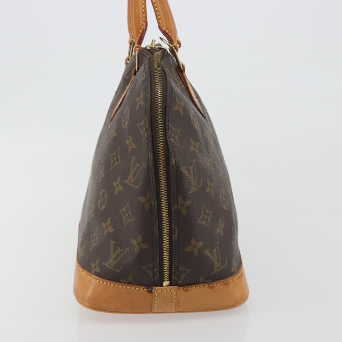 Louis Vuitton Alma Monogram Brown Canvas Handbag (Pre-Owned)