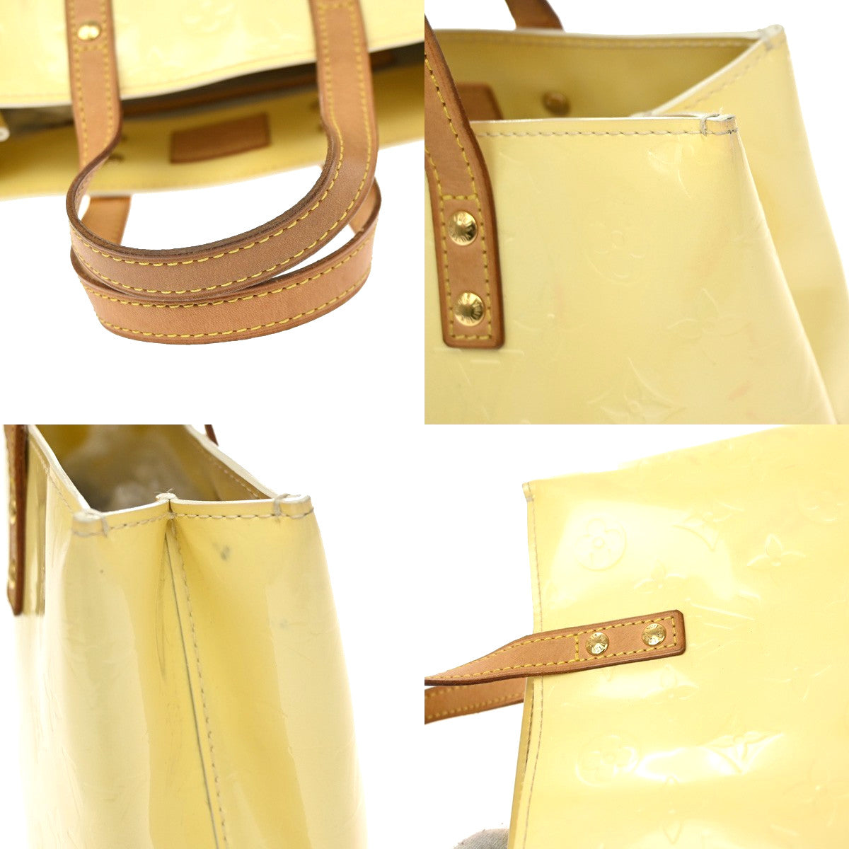 Louis Vuitton Robert Wilson Reade Vernis Yellow Patent_Leather Tote Bag Bag (Pre-Owned)