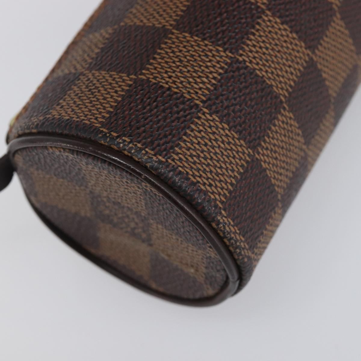 Louis Vuitton Papillon Pochette Damier Brown Canvas Clutche & Pouche Bag (Pre-Owned)