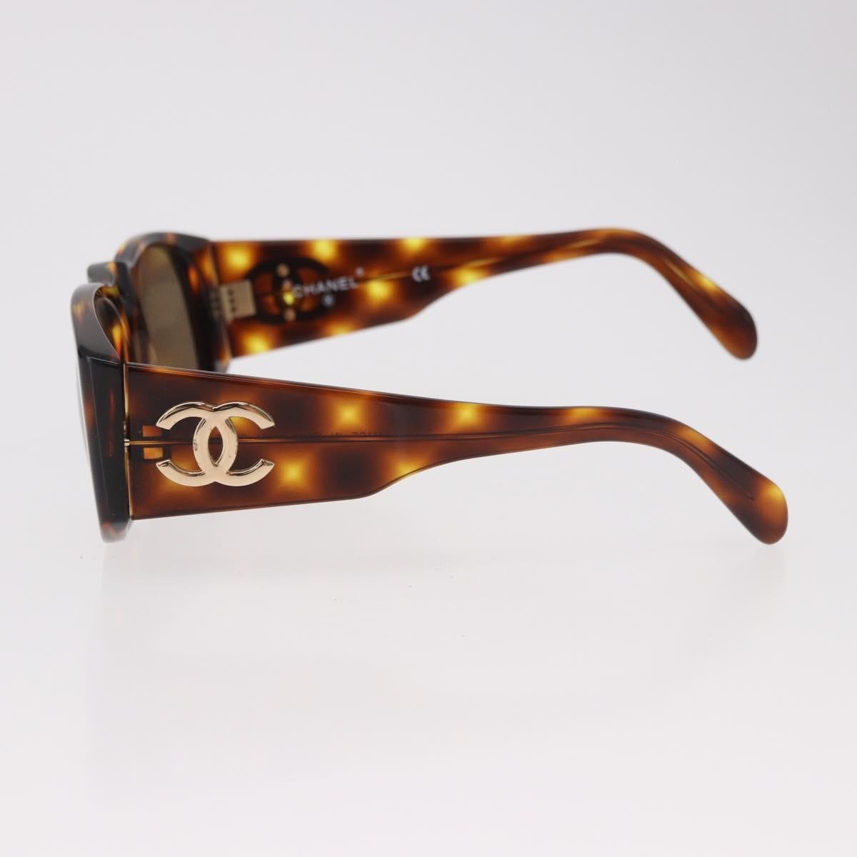 Chanel Logo Cc Plastic Brown Plastic Sunglasse Accessory (Pre-Owned)