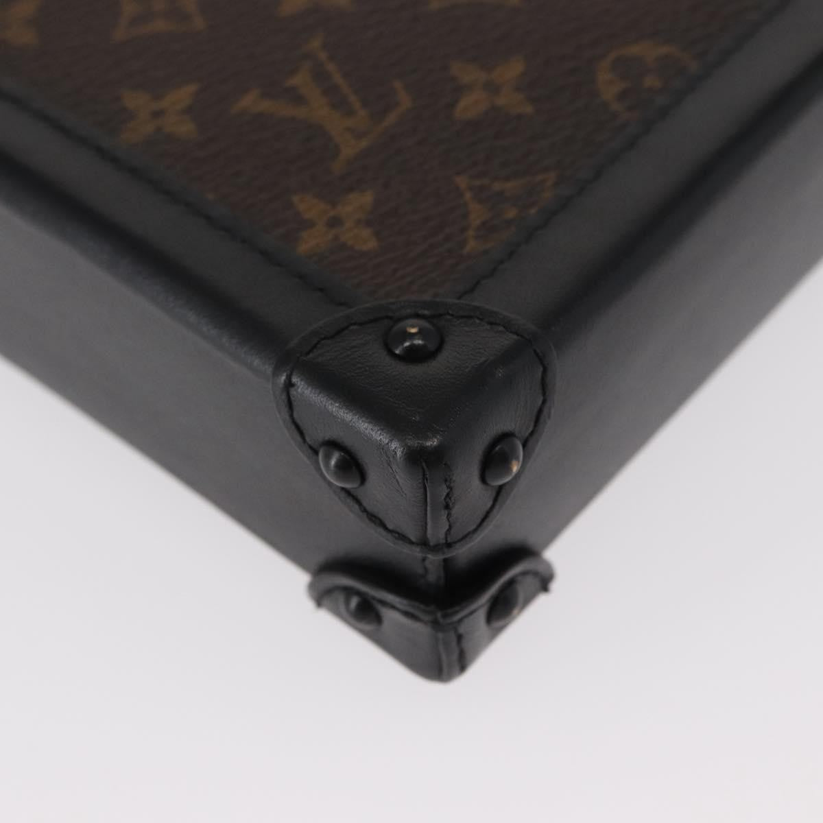 Louis Vuitton Vertical Trunk Pochette Monogram Canvas Brown Canvas Clutche & Pouche Bag (Pre-Owned)