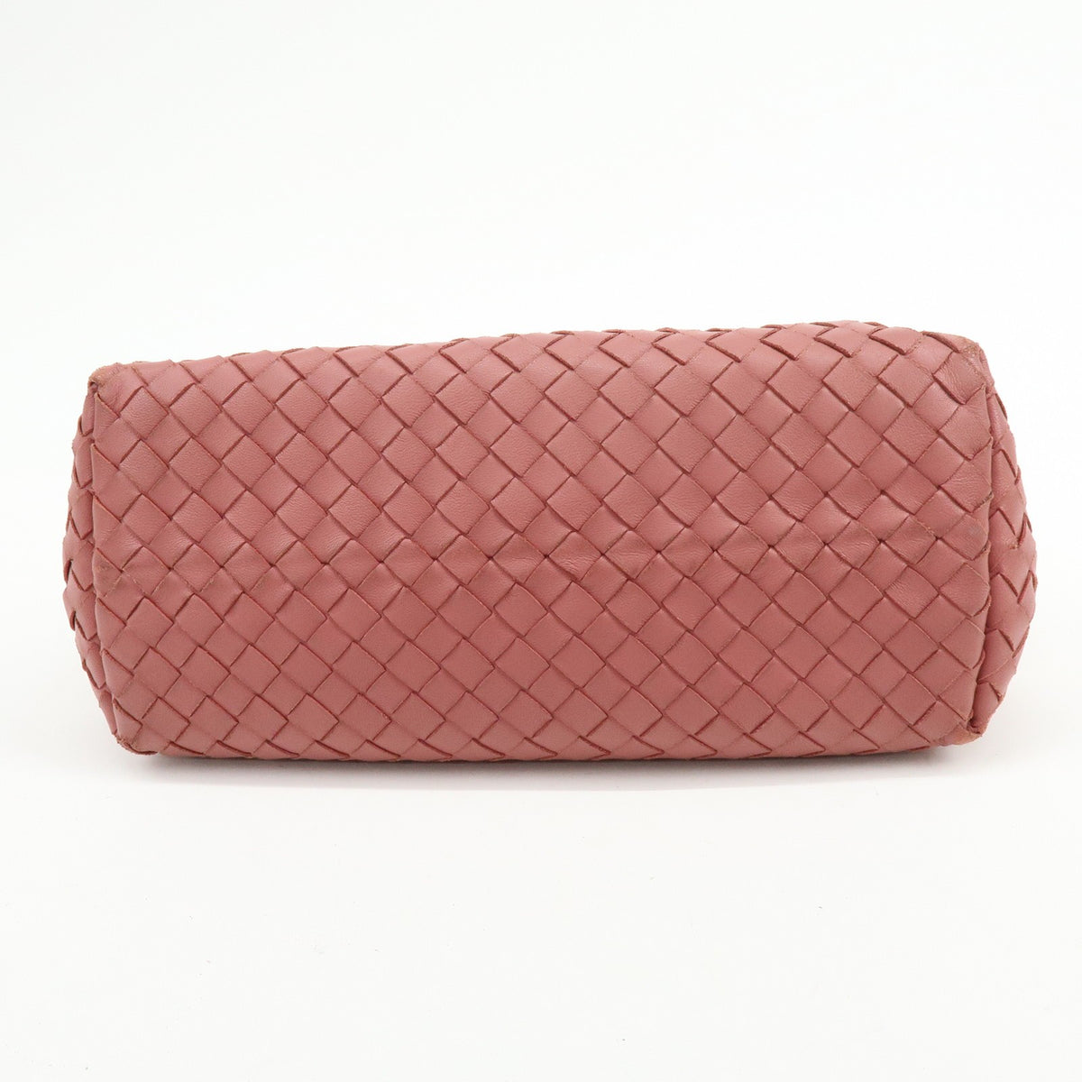 Bottega Veneta Bella Intrecciato Nappa Pink Leather Tote Bag Bag (Pre-Owned)