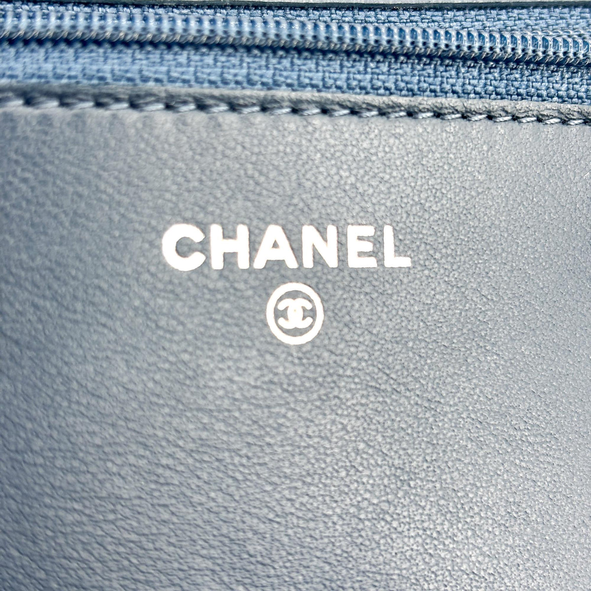 Chanel Boy Wallet On Chain Quilted Caviar Navy Leather Shoulder Bag Bag (Pre-Owned)
