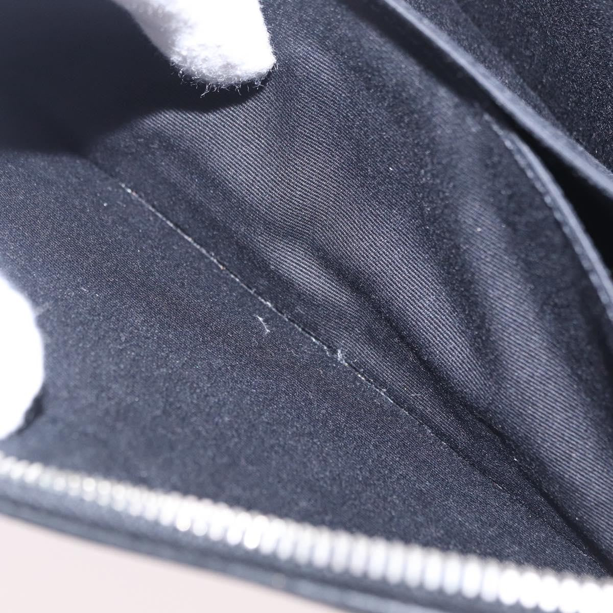 Saint Laurent Letters Zip Clutch Leather Black Leather Clutche & Pouche Bag (Pre-Owned)