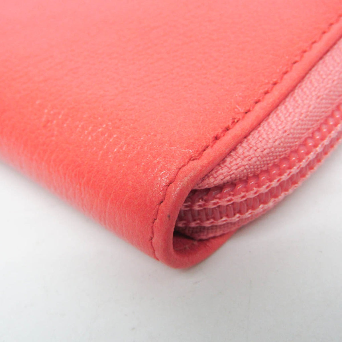 Chanel Camellia Zip Around Organizer Leather Pink Leather Wallets Accessory (Pre-Owned)