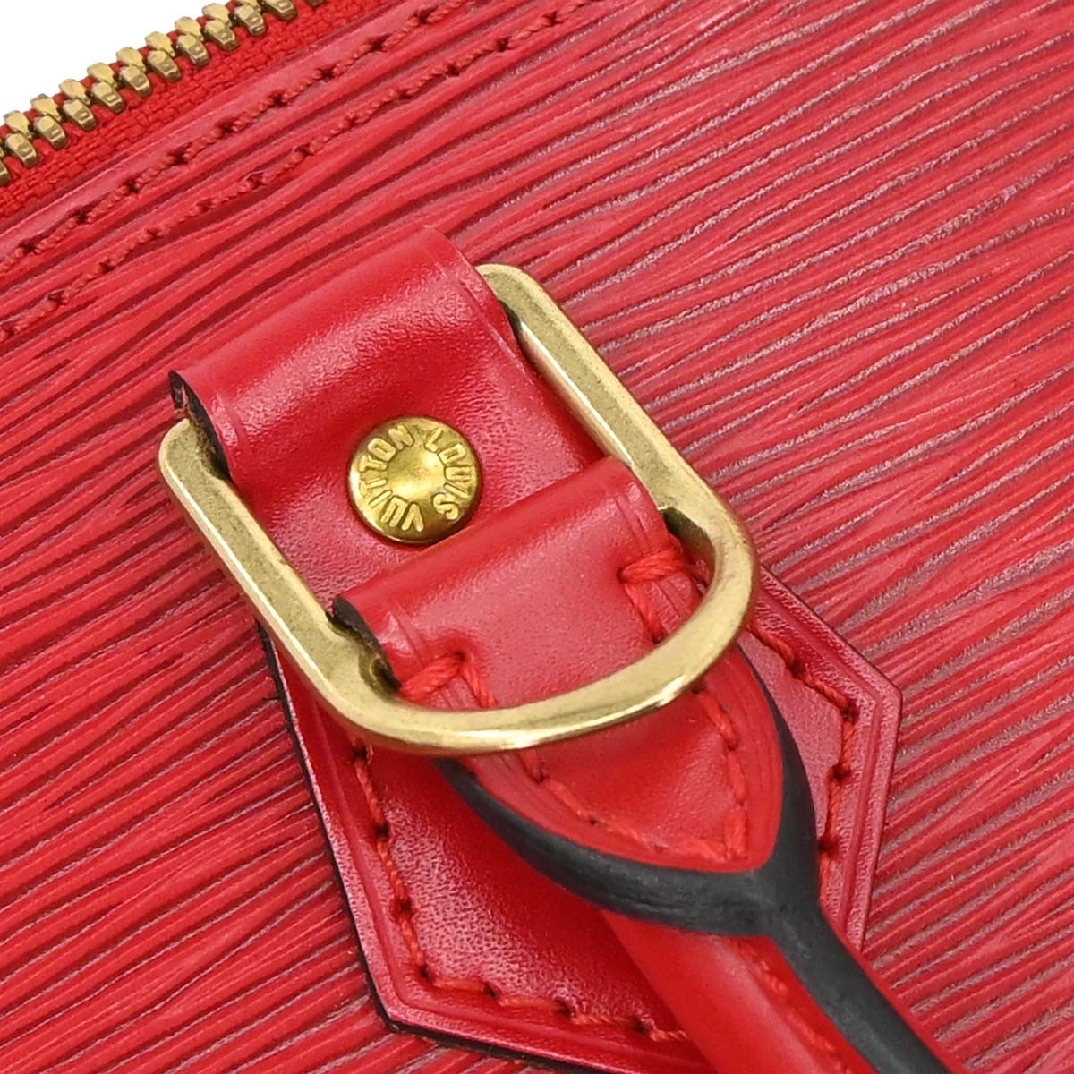 Louis Vuitton Alma Epi Leather Red Leather Handbag (Pre-Owned)