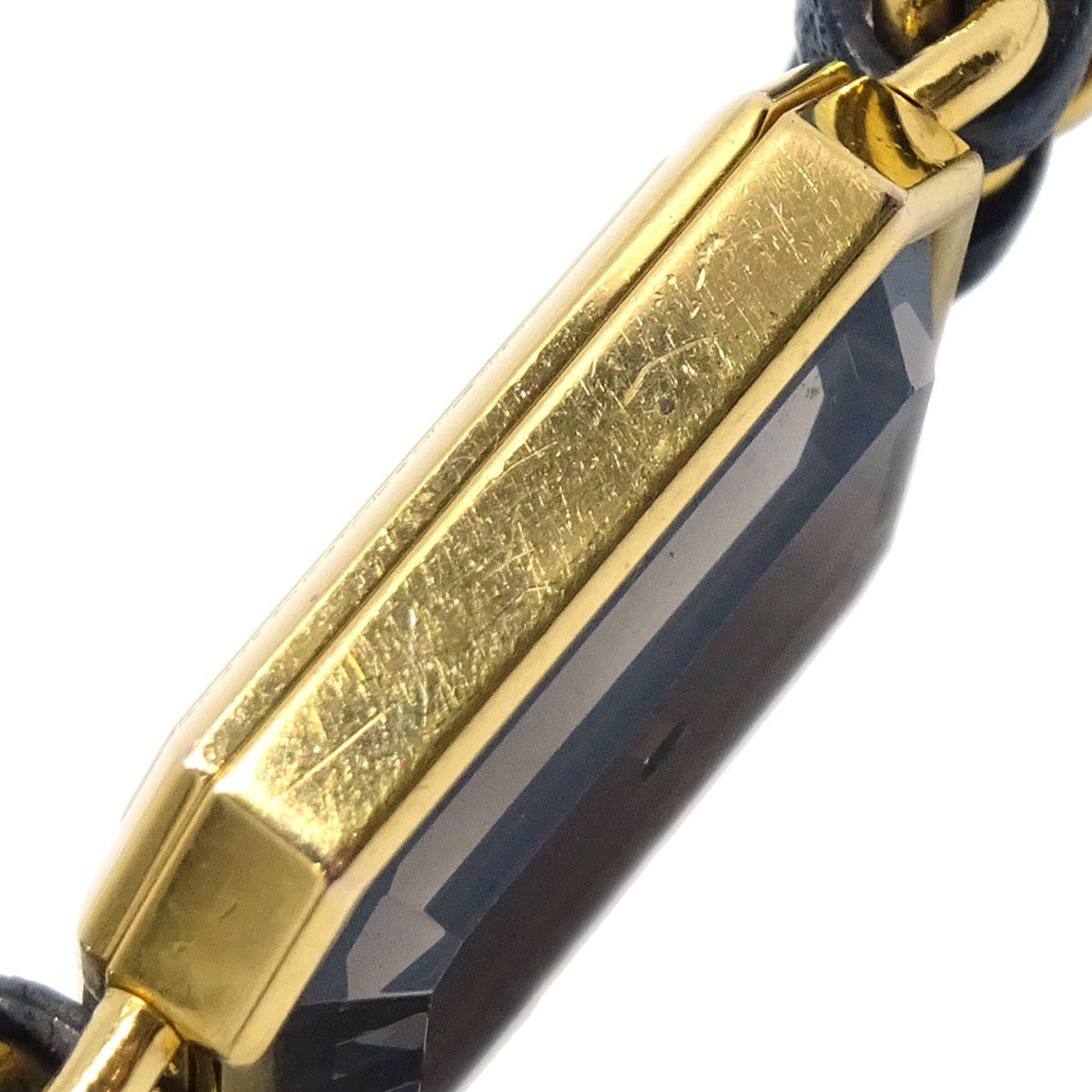 Chanel Premiere Rock Quartz Plated Metal And Leather Watch (Pre-Owned)