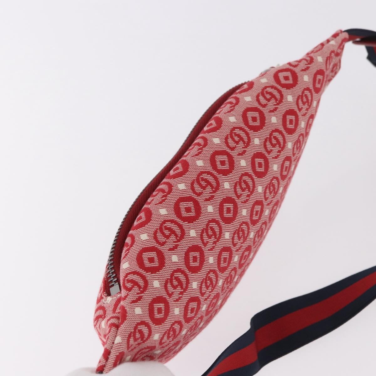 Gucci Children's Belt Printed Gg Coated Canvas Red Canvas Handbag (Pre-Owned)