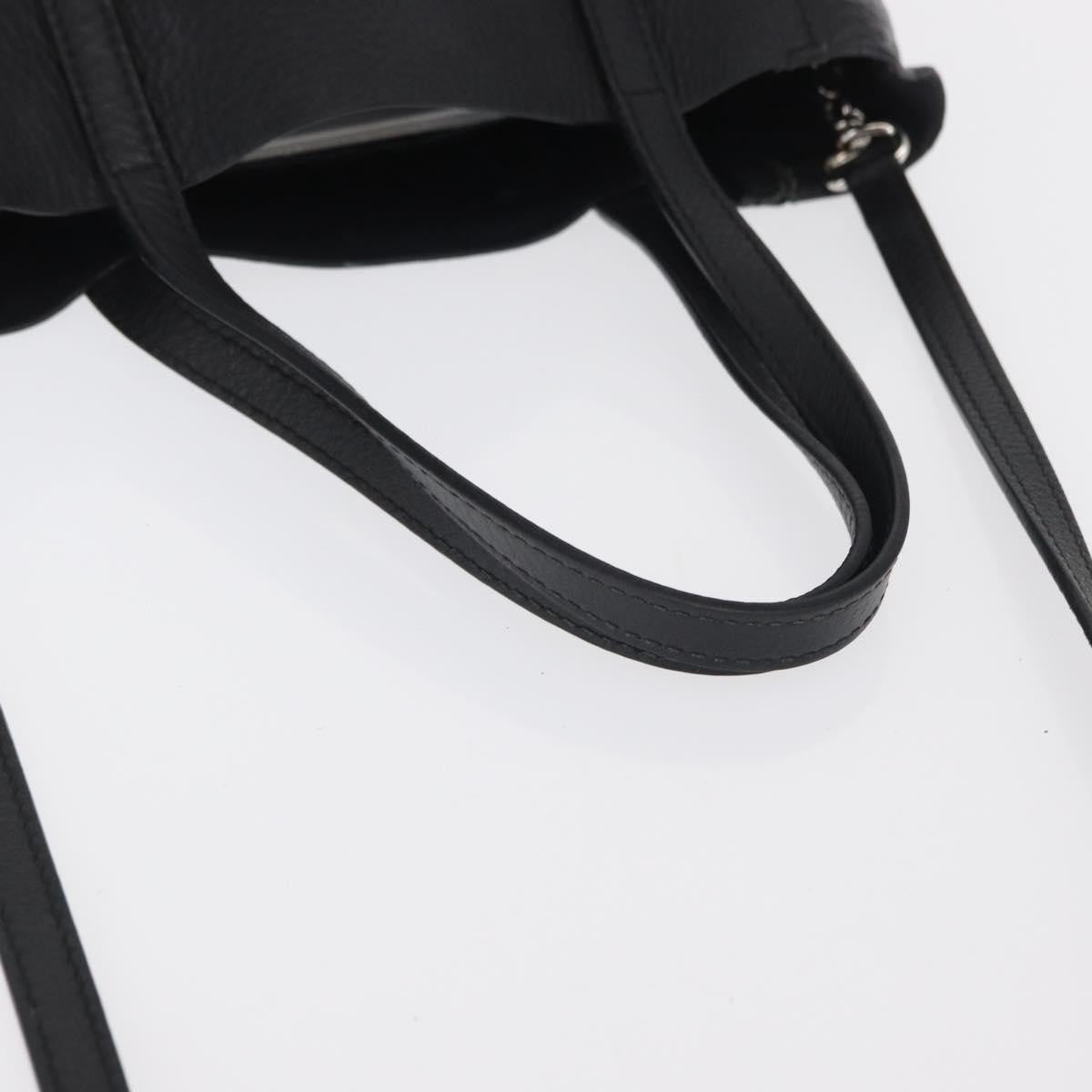 Balenciaga Everyday Leather Black Leather Tote Bag Bag (Pre-Owned)