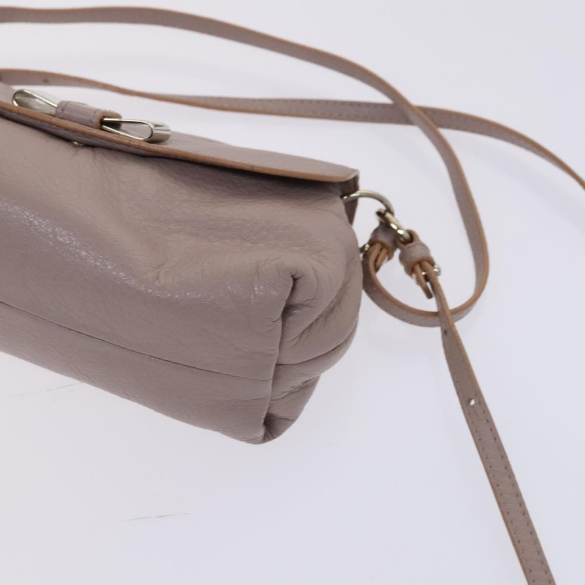 Chloe Lily Leather Purple Leather Shoulder Bag Bag (Pre-Owned)
