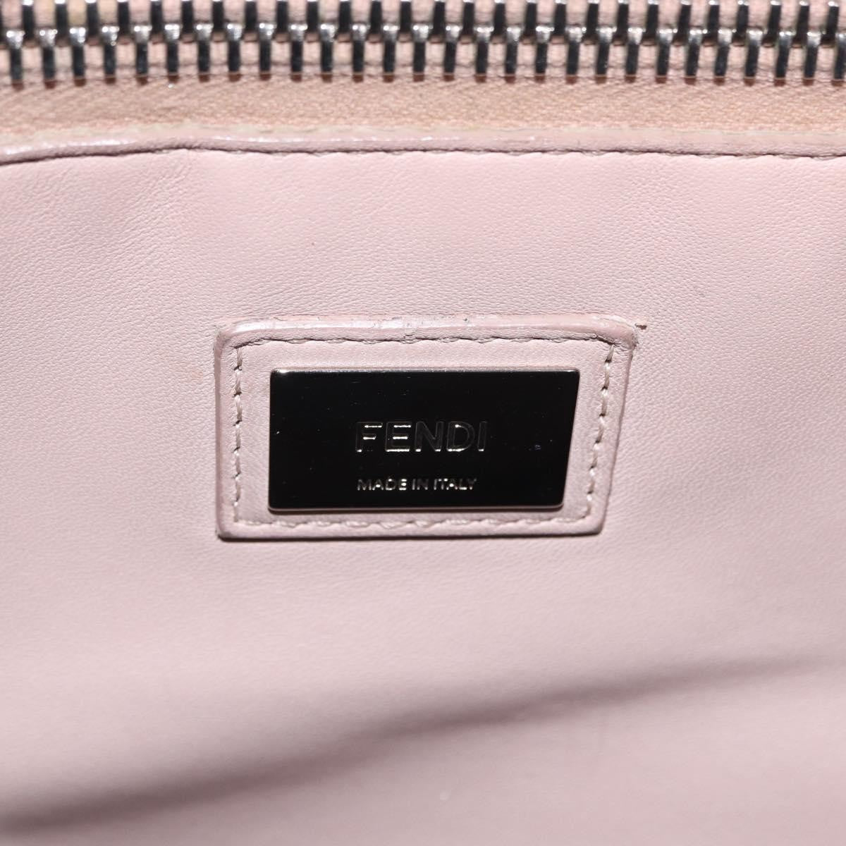 Fendi Peekaboo Ruffled Leather Blue Leather Handbag (Pre-Owned)