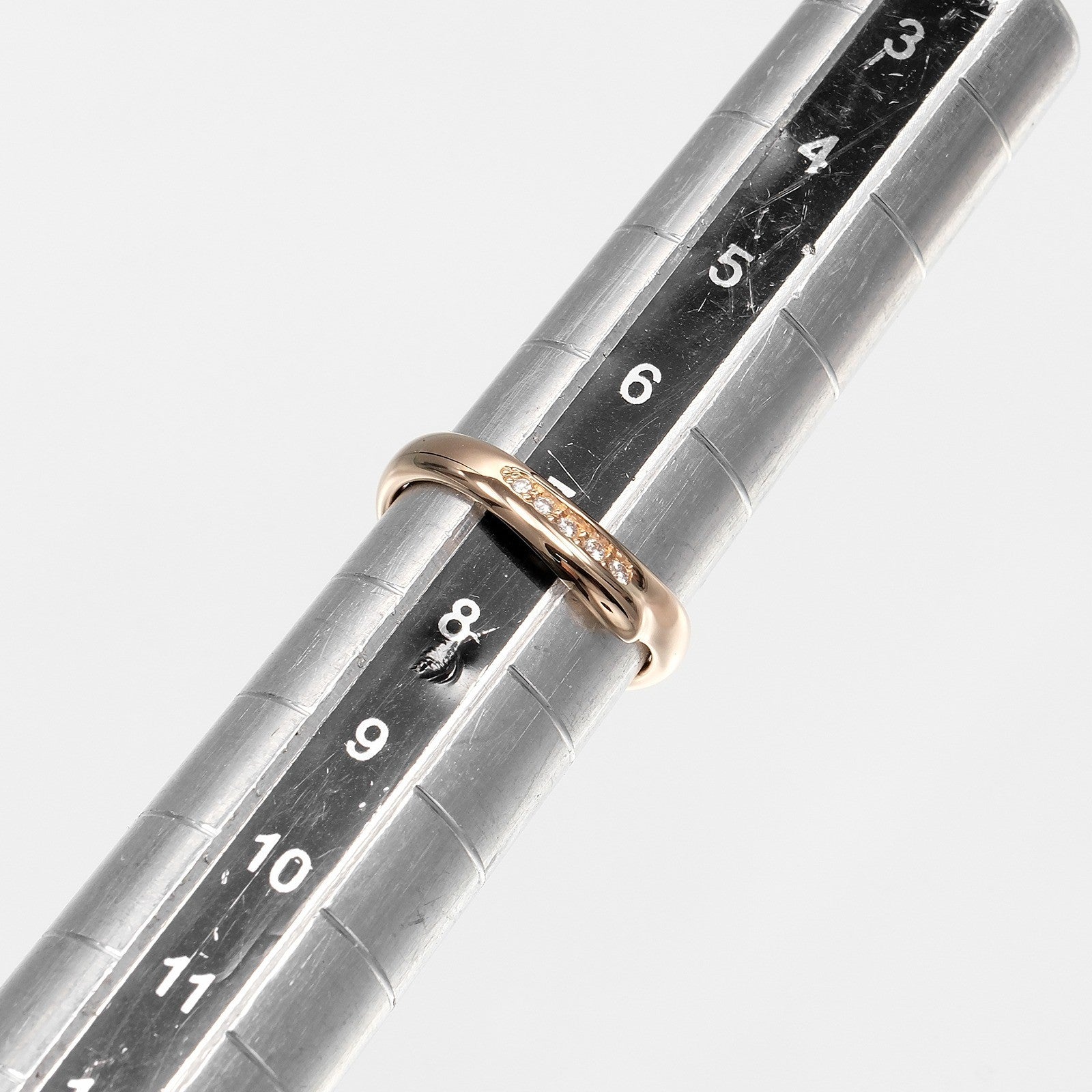 Tiffany & Co. Elsa Peretti Band Rose Gold With Diamonds Gold Pink_Gold Ring Jewelry (Pre-Owned)