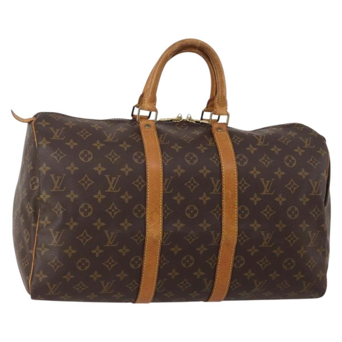 Louis Vuitton Keepall Monogram Canvas Brown Canvas Travel Bag Bag (Pre-Owned)
