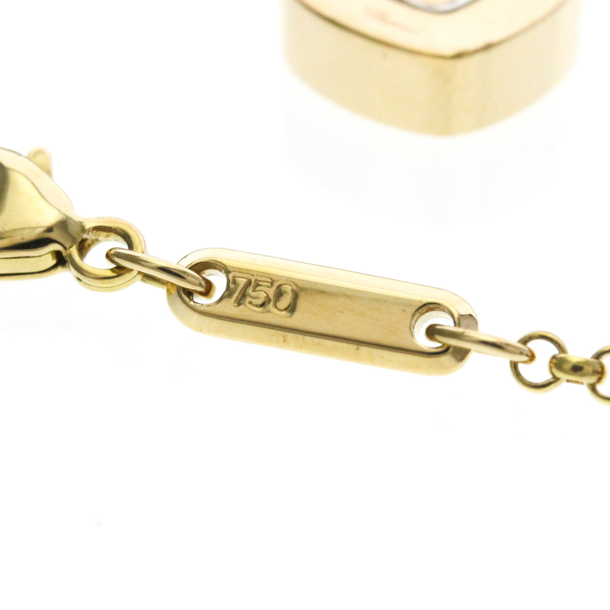 Chopard Happy Diamonds Heart Pendant 18K Yellow Gold With 1 Floating Diamond Gold Yellow_Gold Necklace Jewelry (Pre-Owned)