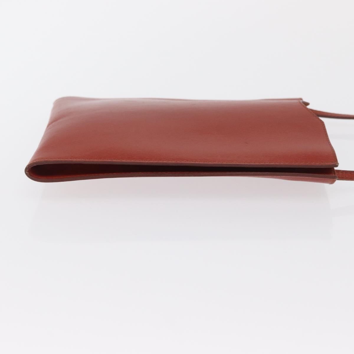 Hermes Onimaitou Leather Burgundy Leather Shoulder Bag Bag (Pre-Owned)