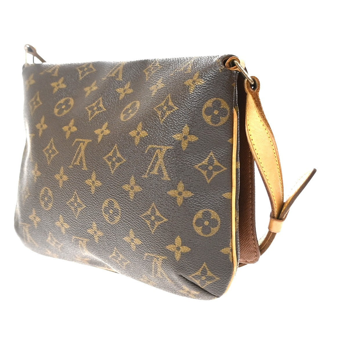 Louis Vuitton Musette Tango Monogram Canvas Brown Canvas Shoulder Bag Bag (Pre-Owned)
