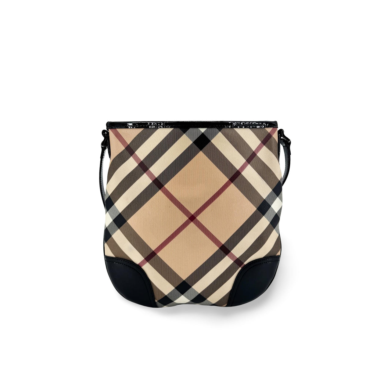 Burberry Dryden Nova Check Coated Canvas Black Canvas Crossbody Bag Bag (Pre-Owned)