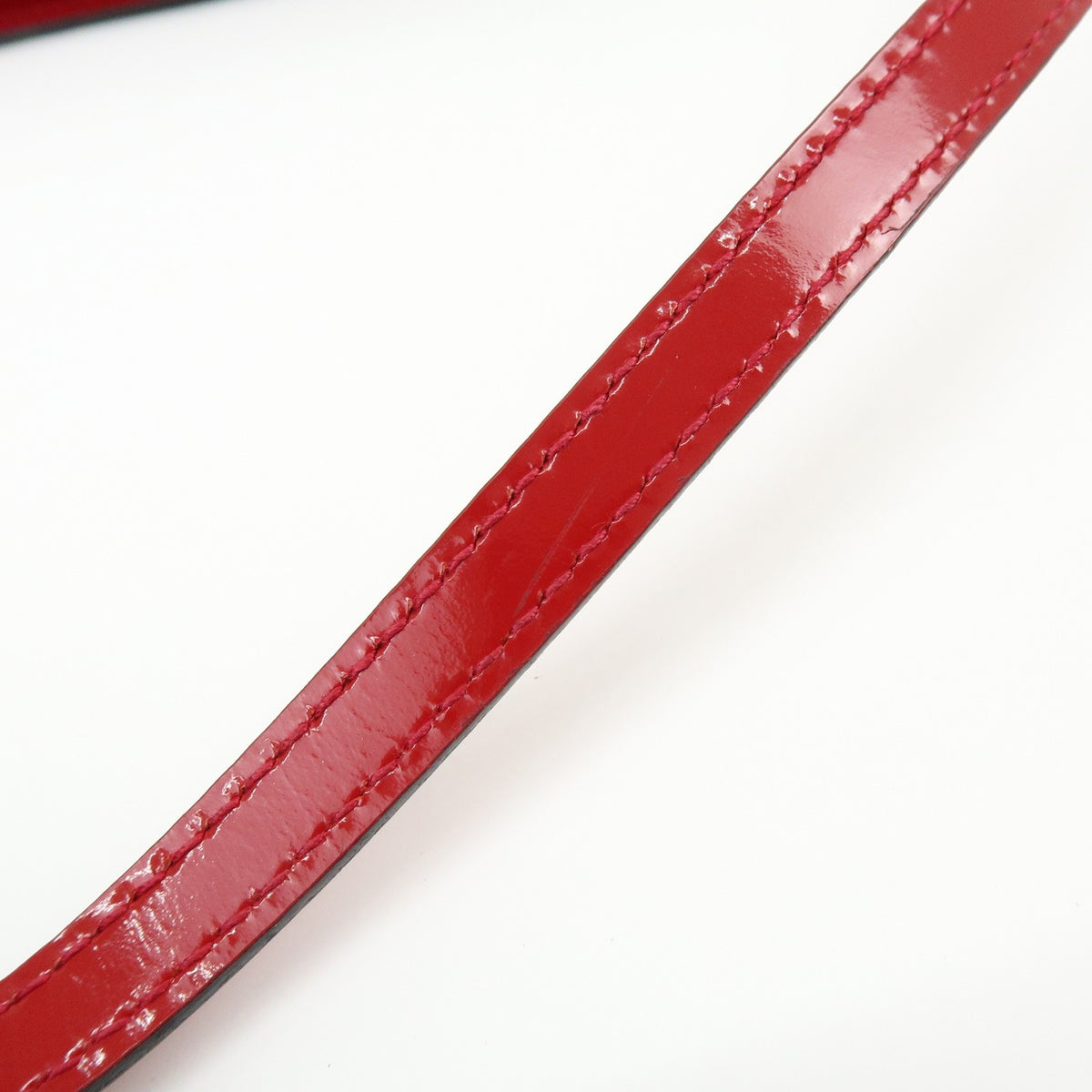 Salvatore Ferragamo Shoulder Bag Patent Leather Red Patent_Leather Shoulder Bag Bag (Pre-Owned)