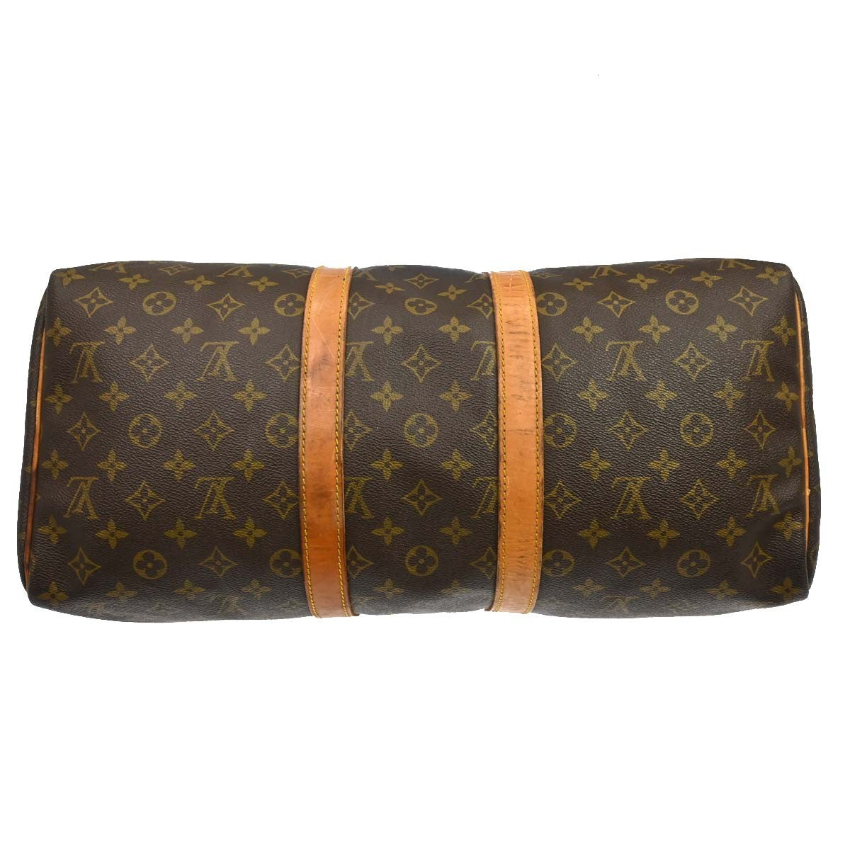 Louis Vuitton Keepall Monogram Canvas Brown Canvas Travel Bag Bag (Pre-Owned)