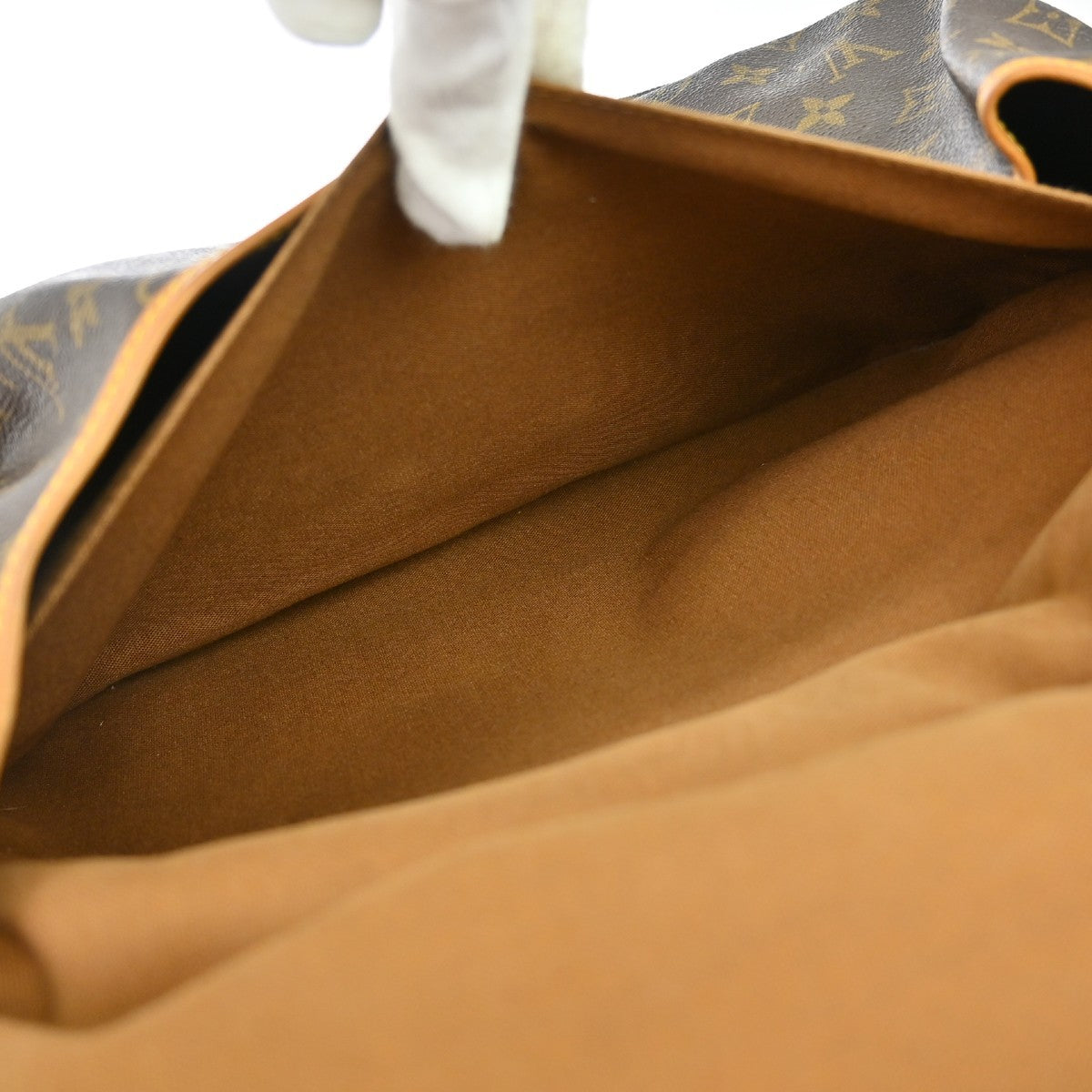 Louis Vuitton Saumur Monogram Canvas Brown Canvas Handbag (Pre-Owned)