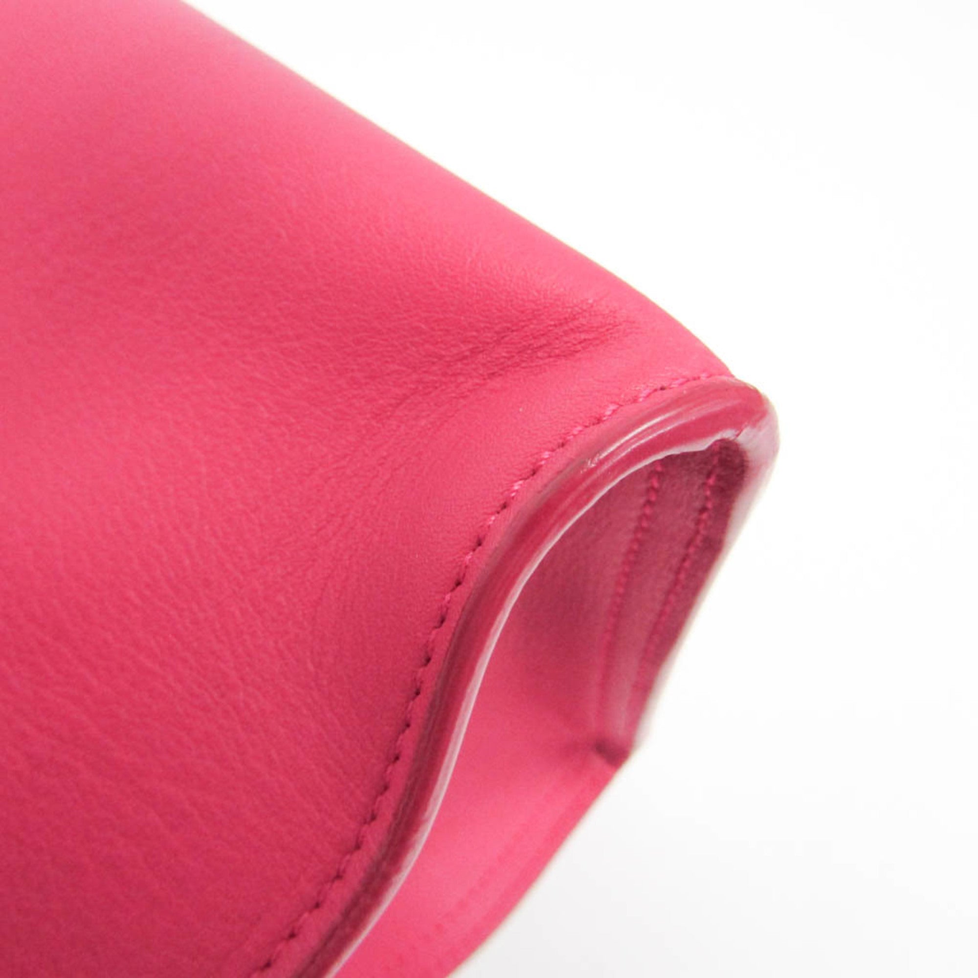 Saint Laurent Classic Y Cabas Leather Pink Leather Handbag (Pre-Owned)
