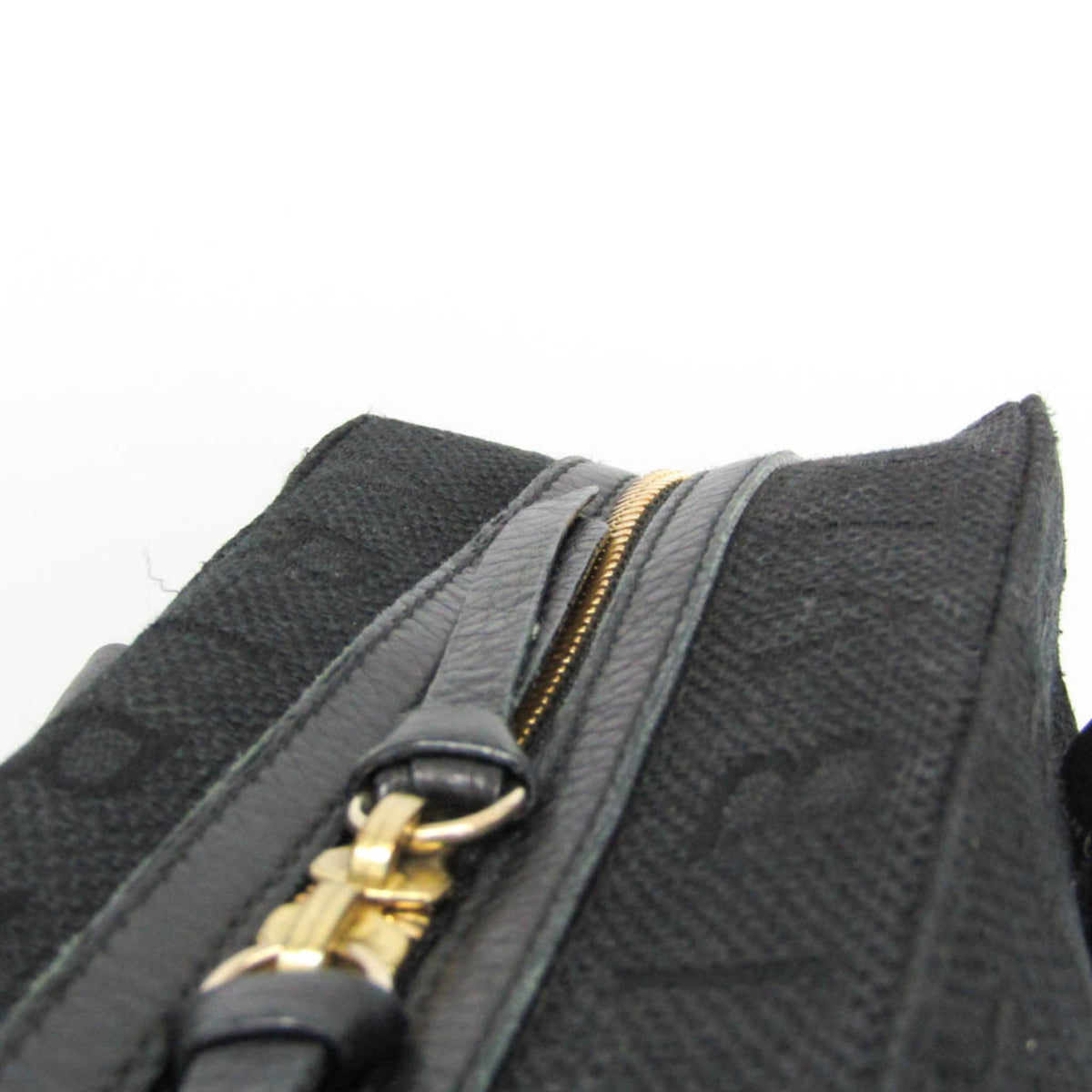 Bvlgari Logomania Canvas Black Canvas Handbag (Pre-Owned)