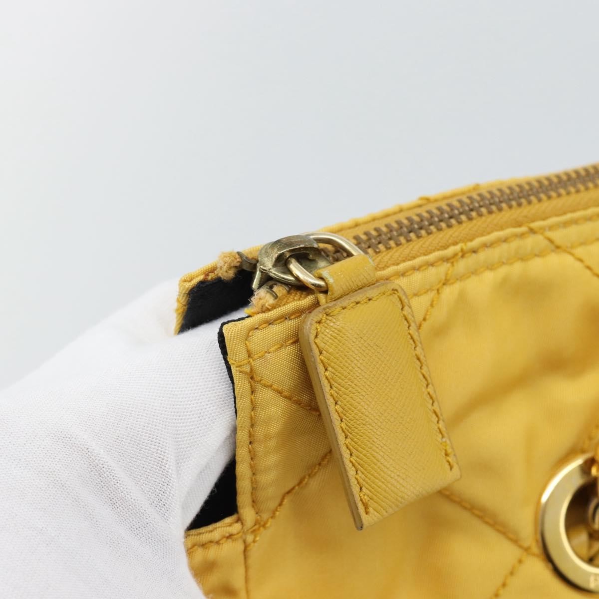 Prada Re-Edition 1995 Chain Quilted Re-Nylon Yellow Nylon Tote Bag Bag (Pre-Owned)