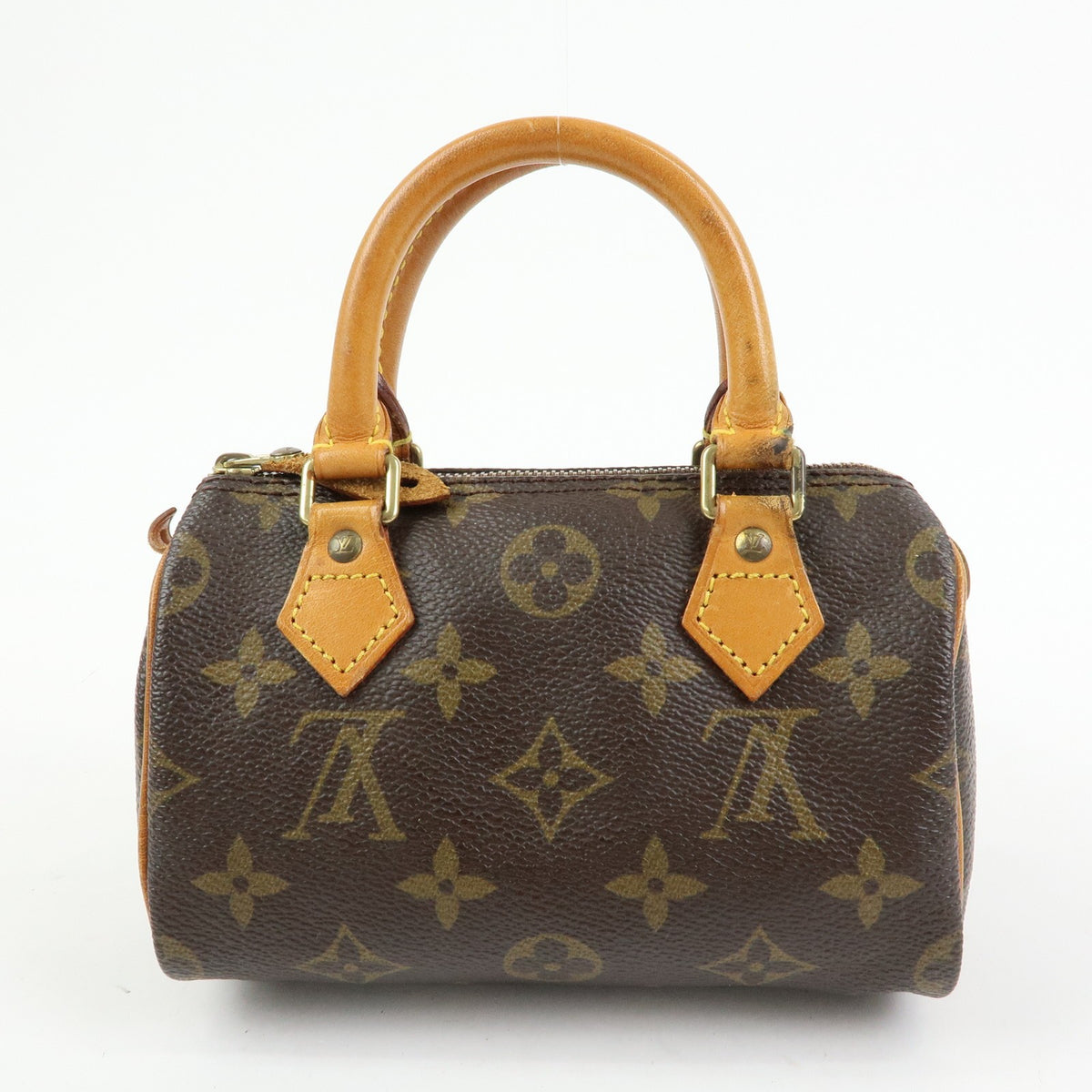 Louis Vuitton Speedy Mini Hl Monogram Canvas Brown Canvas Handbag (Pre-Owned)