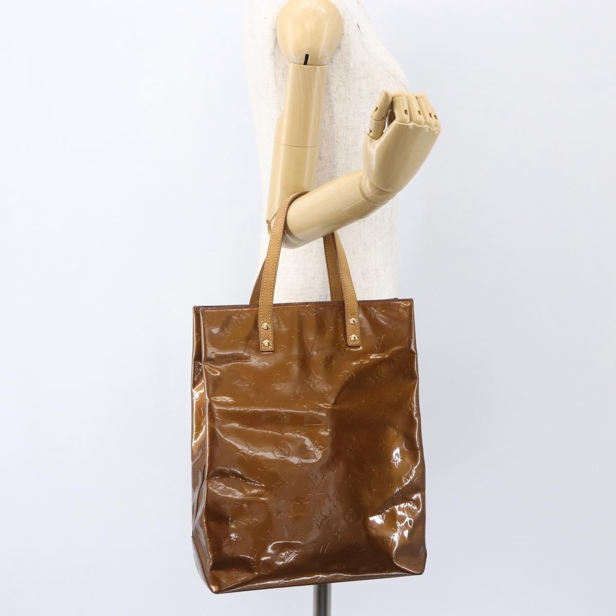 Louis Vuitton Reade Monogram Vernis Brown Patent_Leather Handbag (Pre-Owned)