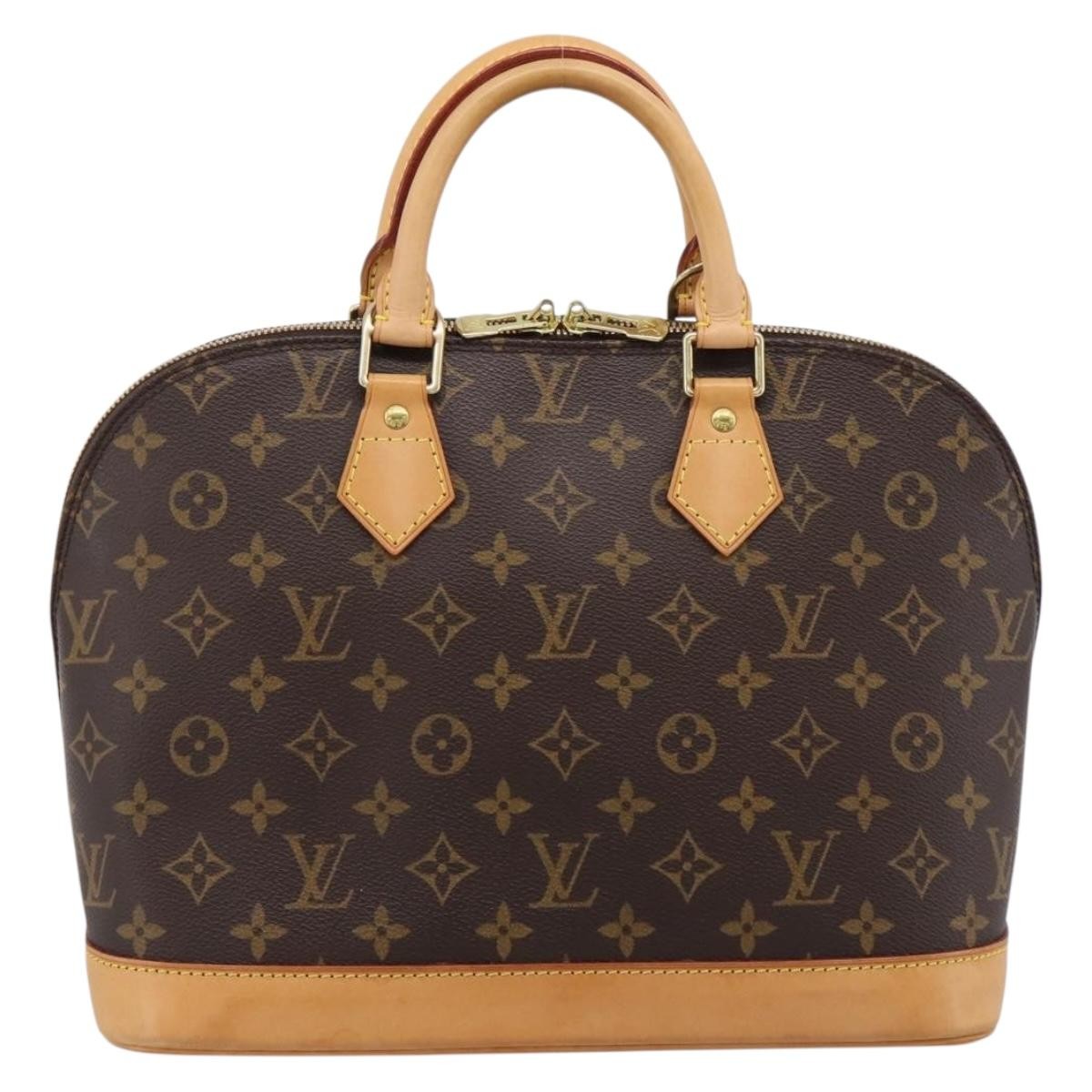 Louis Vuitton Alma Monogram Canvas Brown Canvas Handbag (Pre-Owned)
