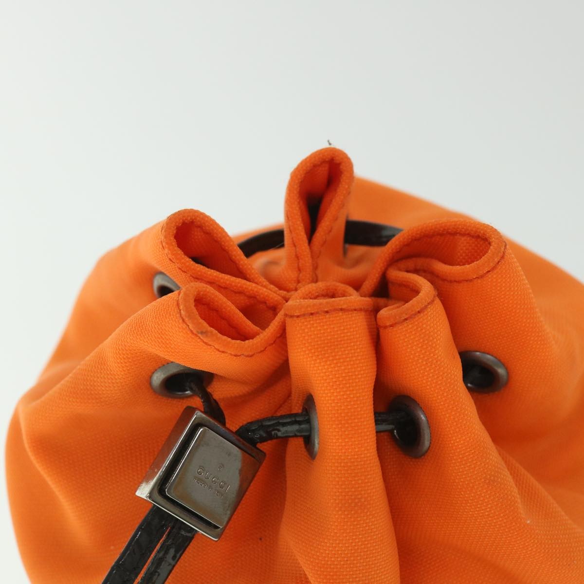 Gucci Gg Canvas Canvas Orange Canvas Clutche & Pouche Bag (Pre-Owned)