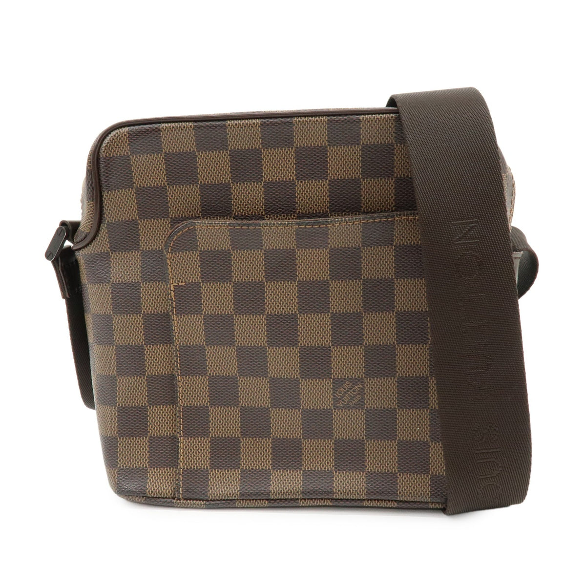 Louis Vuitton Olav Damier Brown Canvas Handbag (Pre-Owned)
