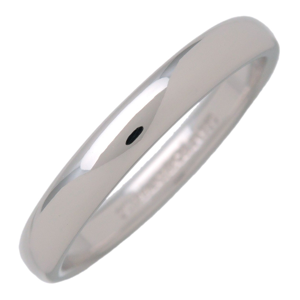 Tiffany & Co. Classic Wedding Band Platinum Silver Platinum Ring Jewelry (Pre-Owned)