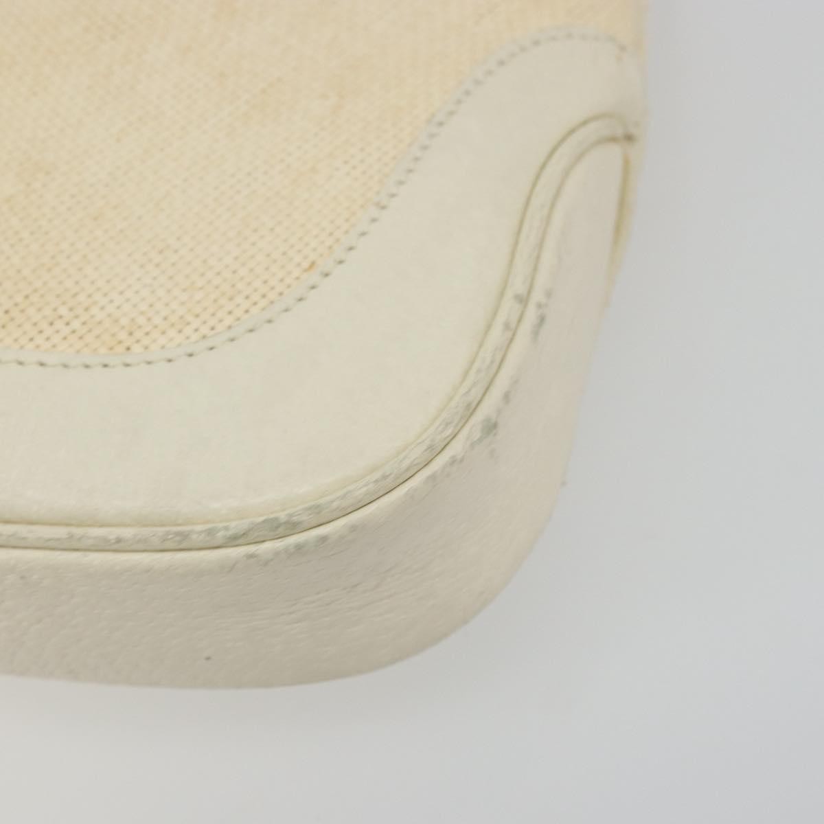 Gucci Vintage Jackie Shoulder Canvas And Leather Beige Canvas Handbag (Pre-Owned)