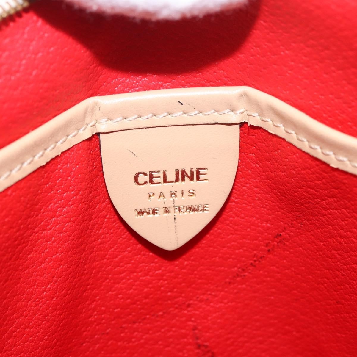 Celine Vintage Leather Beige Leather Shoulder Bag Bag (Pre-Owned)