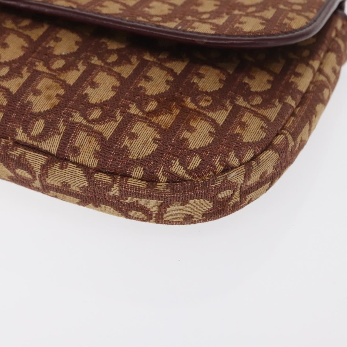 Christian Dior Vintage Cd Trotter Canvas Red Canvas Shoulder Bag Bag (Pre-Owned)