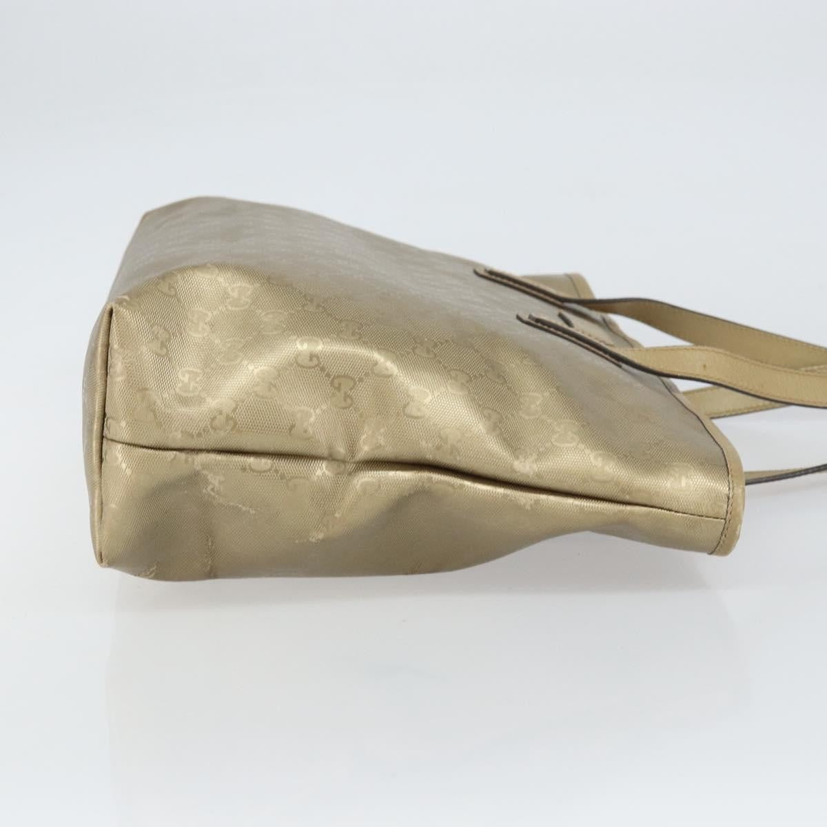 Gucci Plus Gg Imprime Gold Pvc Tote Bag Bag (Pre-Owned)