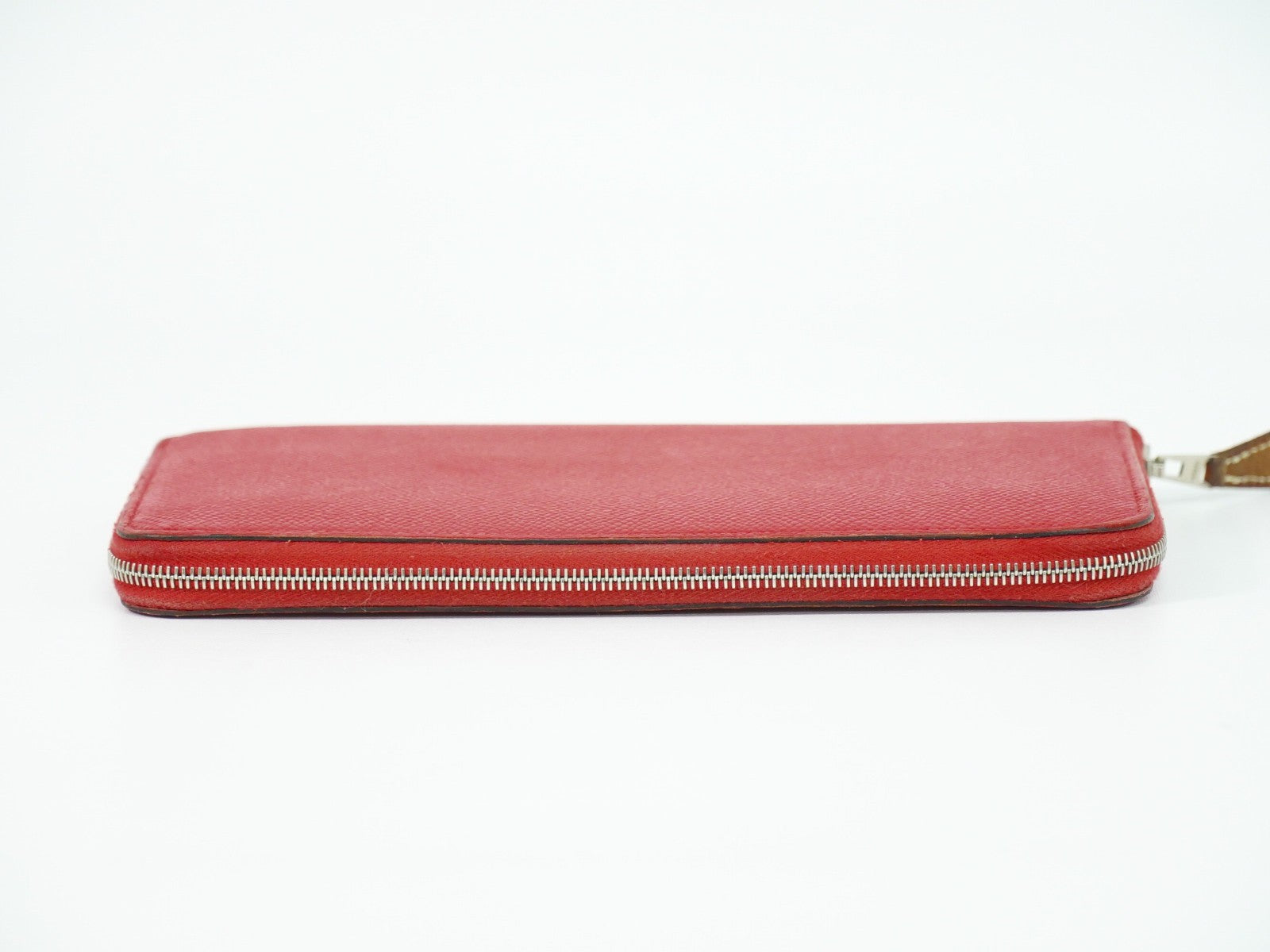 Hermes Azap Zip Around Silk'in Epsom Pink Leather Wallets Accessory (Pre-Owned)
