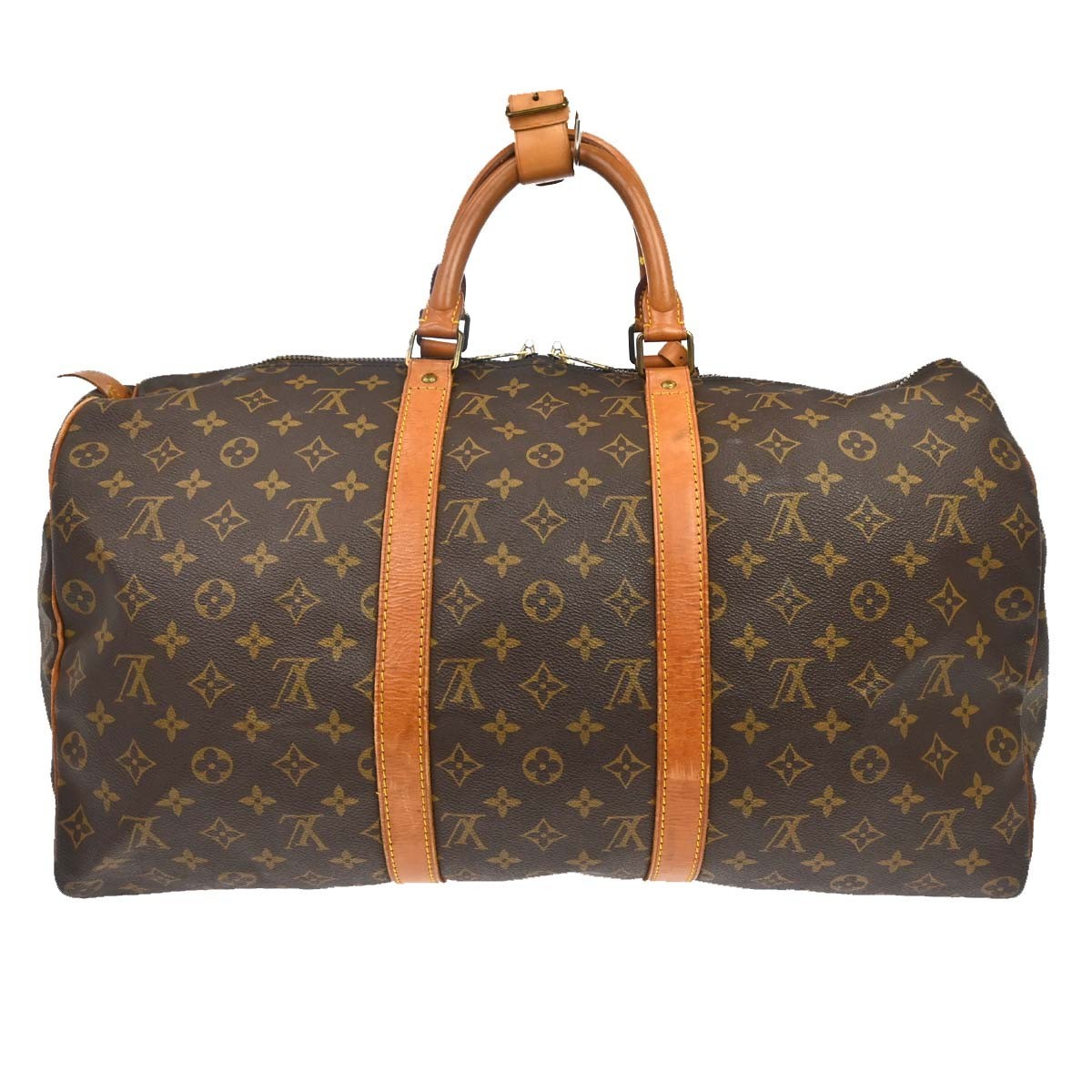 Louis Vuitton Keepall Monogram Canvas Brown Canvas Travel Bag Bag (Pre-Owned)