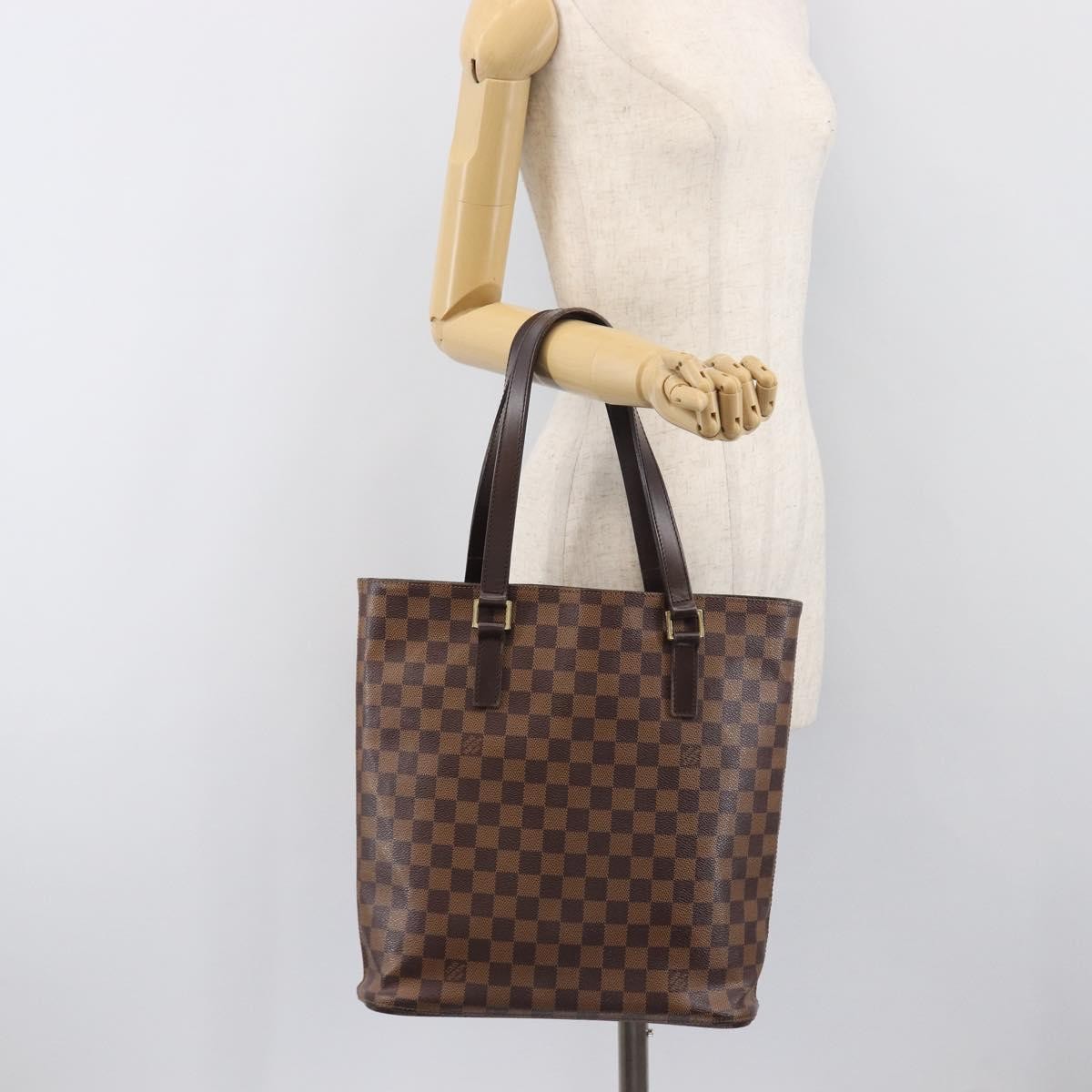 Louis Vuitton Vavin Damier With Leather Brown Canvas Handbag (Pre-Owned)