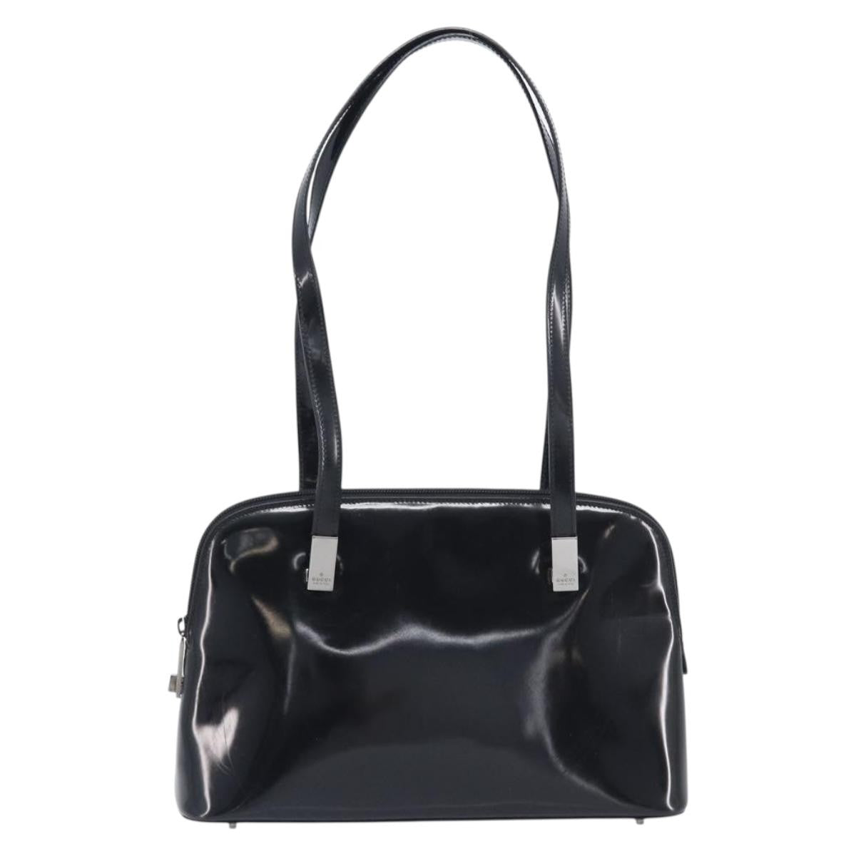 Gucci Shoulder Patent Leather Black Patent_Leather Shoulder Bag Bag (Pre-Owned)