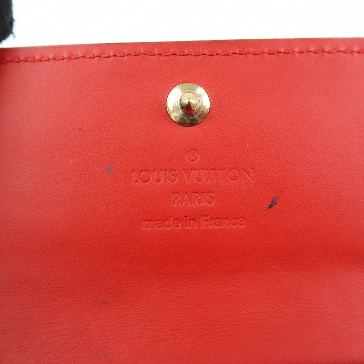 Louis Vuitton Multiclés 4 Cuir Verni Red Patent_Leather Wallets Accessory (Pre-Owned)
